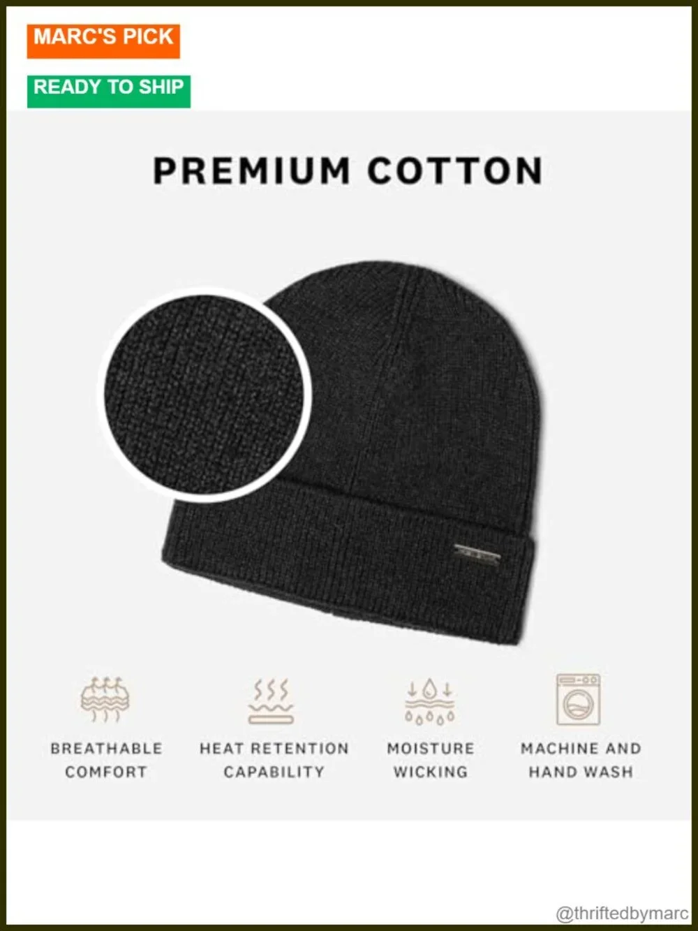 100% Cotton Skull Beanie – Soft, Structured, Everyday Beanie